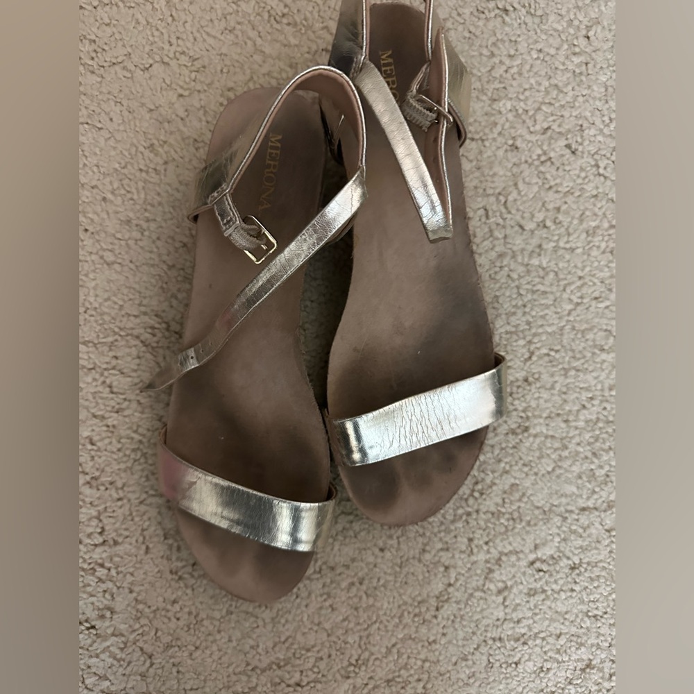 Merona Metallic Gold Women's Sandals